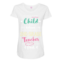 Great 2nd Grade Teacher Who Believed   Appreciatio Maternity Scoop Neck T-shirt | Artistshot