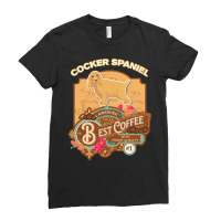 Mom T  Shirt Cocker Spaniel Best Coffee   Dog Owner Coffee Lover Gifts Ladies Fitted T-shirt | Artistshot