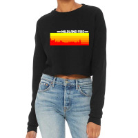 Wildland Fire Landscape Cropped Sweater | Artistshot