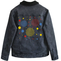 International Dot Day 11th Anniversary 15 Septembe Unisex Sherpa-lined Denim Jacket | Artistshot