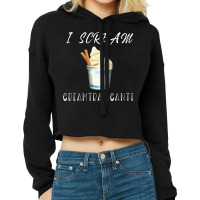 I Scream For Ice Cream Creamtraficante Funny Summe Cropped Hoodie | Artistshot