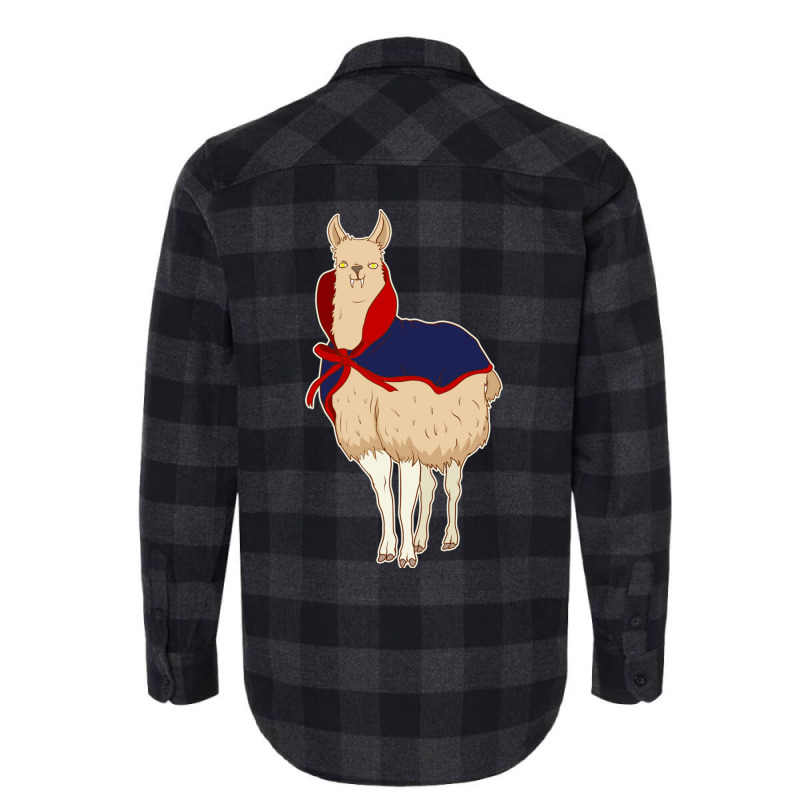 Cute Vampire Llama Halloween Funny Vampire Llama Flannel Shirt by the perfect present | Artistshot