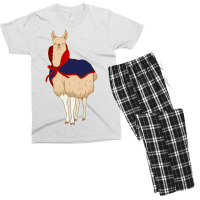 Cute Vampire Llama Halloween Funny Vampire Llama Men's T-shirt Pajama Set | Artistshot