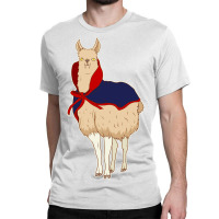 Cute Vampire Llama Halloween Funny Vampire Llama Classic T-shirt | Artistshot