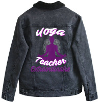 Cute Yoga Teacher Extraordinaire Yoga Leader Unisex Sherpa-lined Denim Jacket | Artistshot