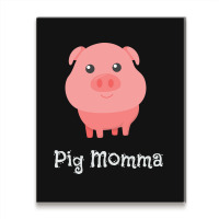 Cute Pig Momma Girl Pet Piglet Owner Mommy Mama Metal Print Vertical | Artistshot