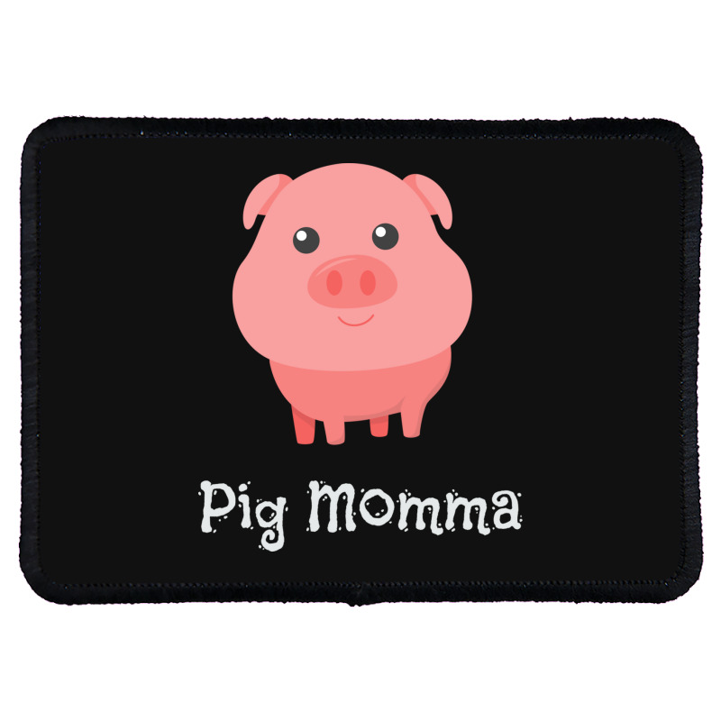 Cute Pig Momma Girl Pet Piglet Owner Mommy Mama Rectangle Patch | Artistshot