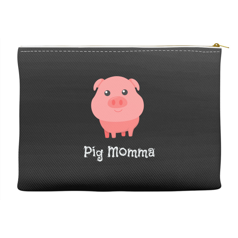 Cute Pig Momma Girl Pet Piglet Owner Mommy Mama Accessory Pouches | Artistshot