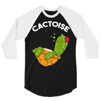 Cute   Funny Cactoise Cactus Tortoise Combined 3/4 Sleeve Shirt | Artistshot