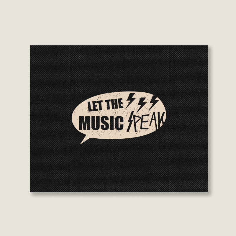 Let The Music Speak Landscape Canvas Print | Artistshot