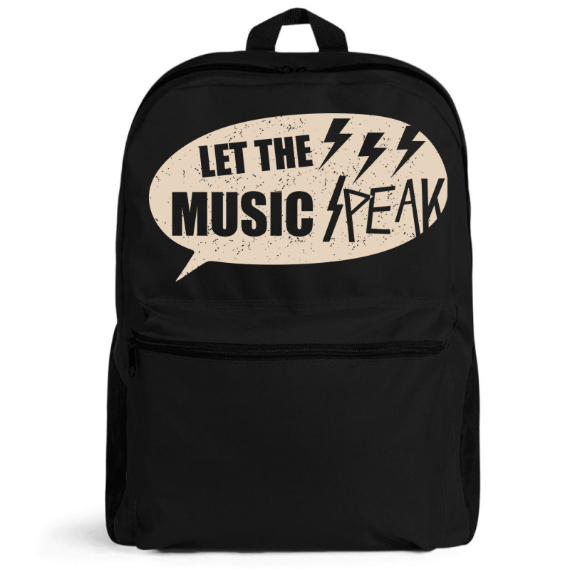 Let The Music Speak Backpack | Artistshot