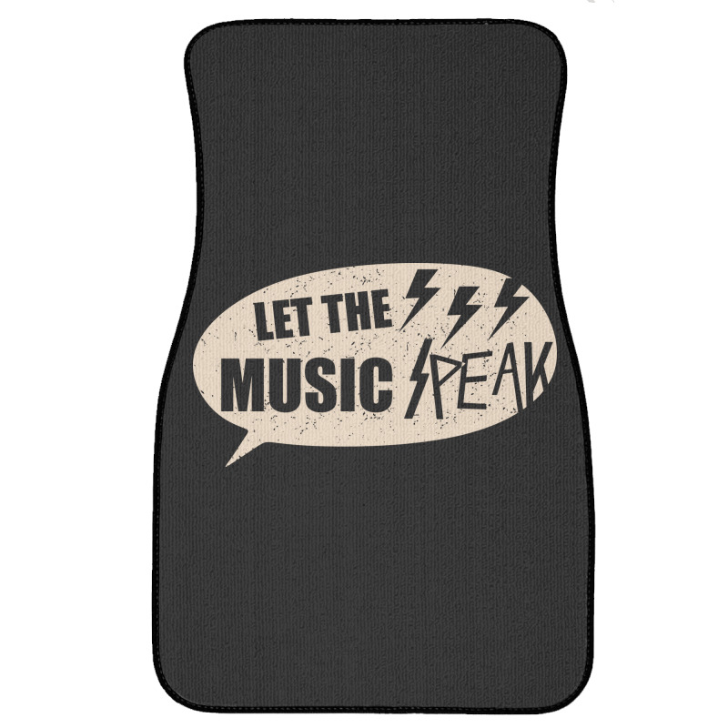 Let The Music Speak Front Car Mat | Artistshot