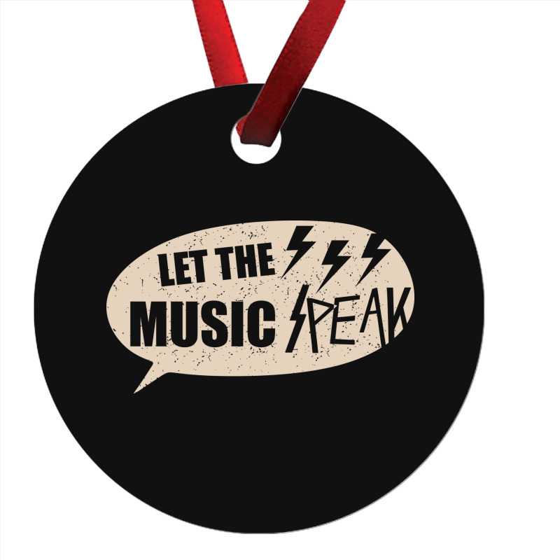 Let The Music Speak Ornament | Artistshot