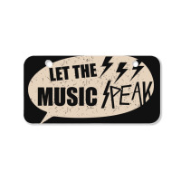 Let The Music Speak Bicycle License Plate | Artistshot