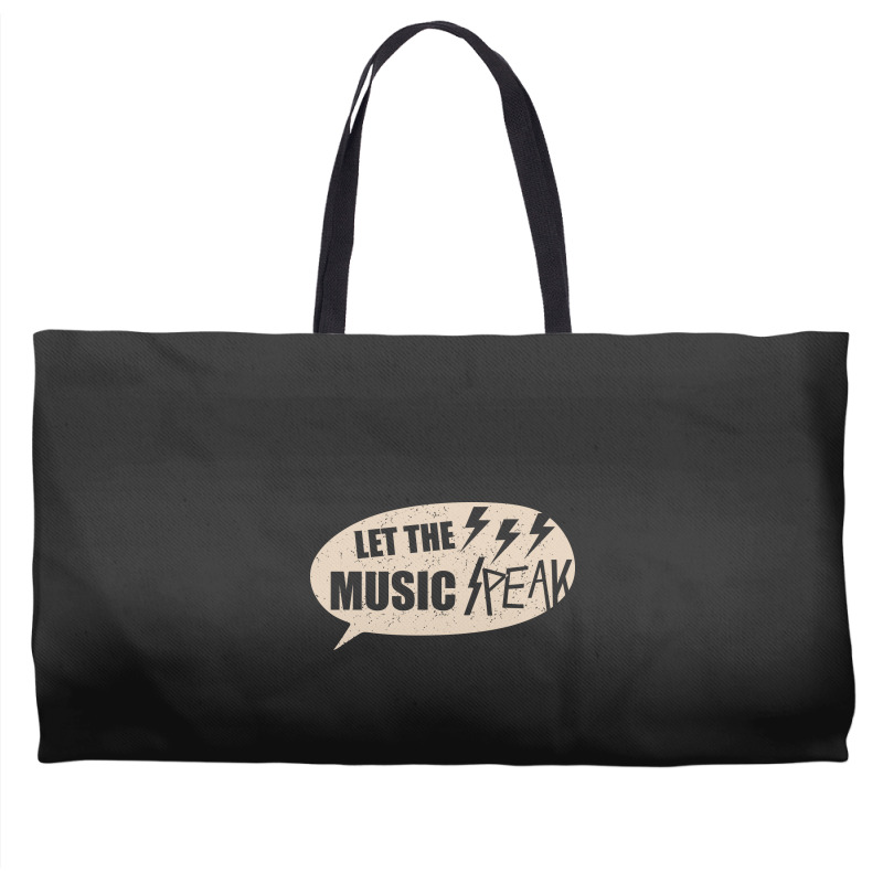 Let The Music Speak Weekender Totes | Artistshot