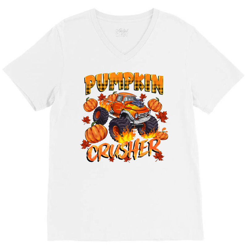 Pumpkin Crusher V-Neck Tee by Neo Western | Artistshot