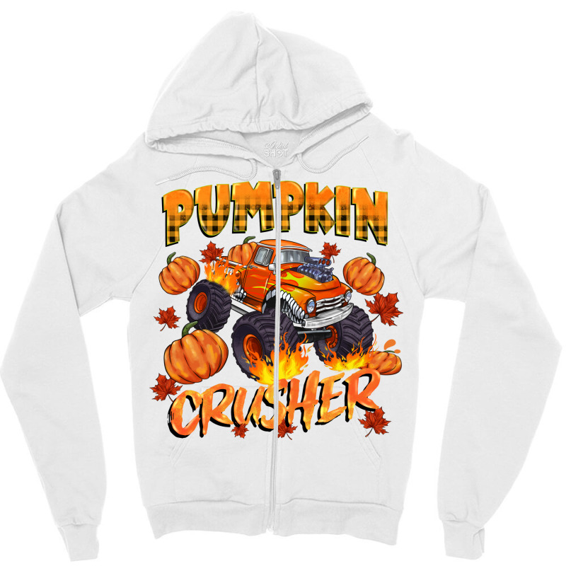 Pumpkin Crusher Zipper Hoodie by Neo Western | Artistshot