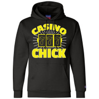 Awesome Casino Chick 7 7 7 Gambling Girl Champion Hoodie | Artistshot