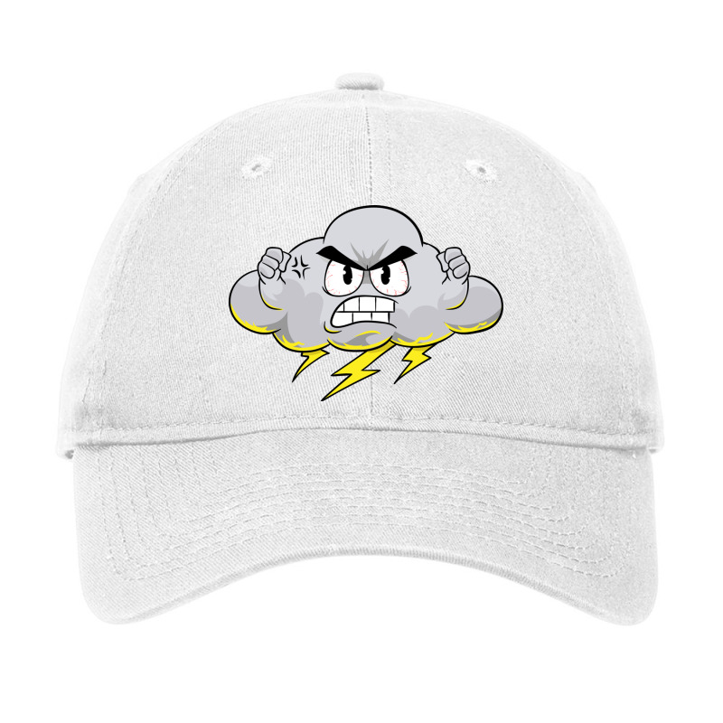 Angry Cloud With Lightning Thunderstorm Weather (2 Adjustable Cap by the perfect present | Artistshot