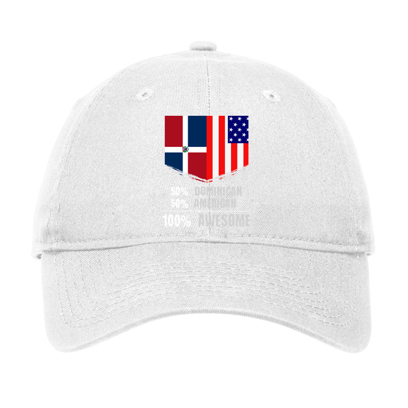 50 Dominican 50 American 100 Awesome Immigrant Adjustable Cap by the perfect present | Artistshot