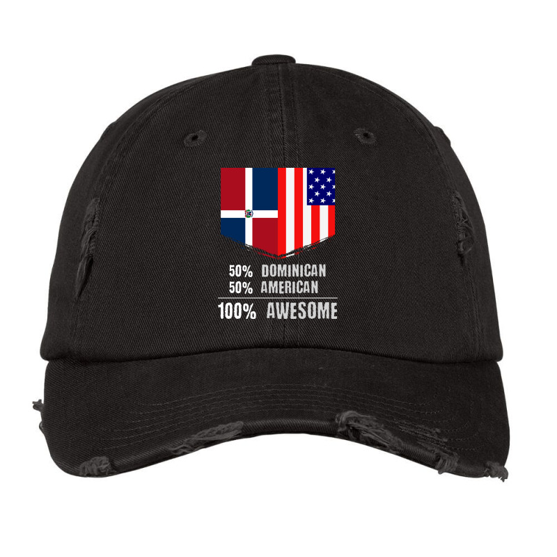 50 Dominican 50 American 100 Awesome Immigrant Vintage Cap by the perfect present | Artistshot