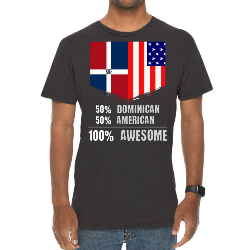 50 Dominican 50 American 100 Awesome Immigrant Vintage T-Shirt by the perfect present | Artistshot