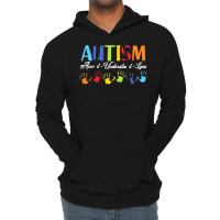 Autism T  Shirt Accept Understand Love Autism Awareness T  Shirt Lightweight Hoodie | Artistshot