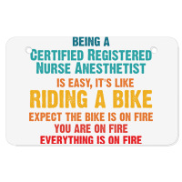 Being A Certified Registered Nurse Anesthetist Atv License Plate | Artistshot