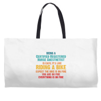 Being A Certified Registered Nurse Anesthetist Weekender Totes | Artistshot