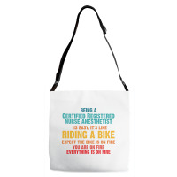 Being A Certified Registered Nurse Anesthetist Adjustable Strap Totes | Artistshot