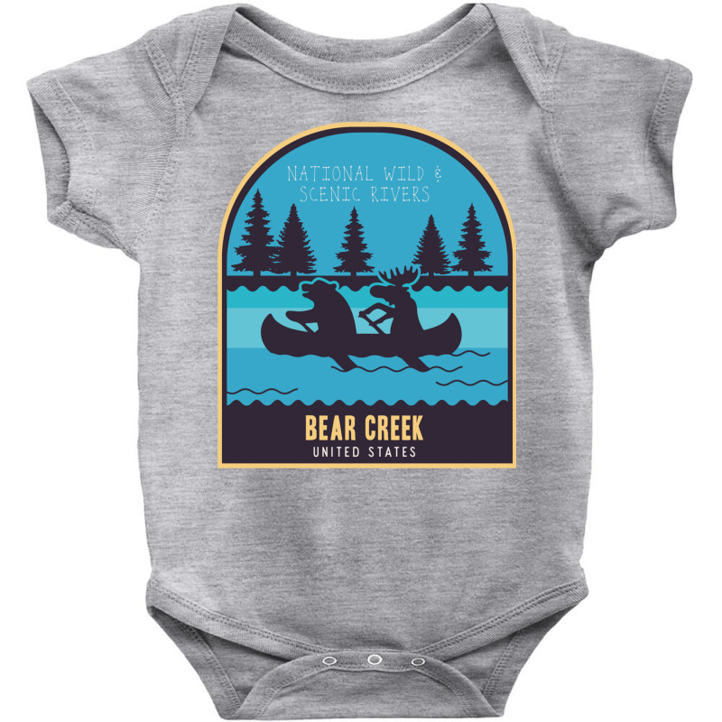 Bear Creek , National River In Usa Baby Bodysuit by RozakArt | Artistshot