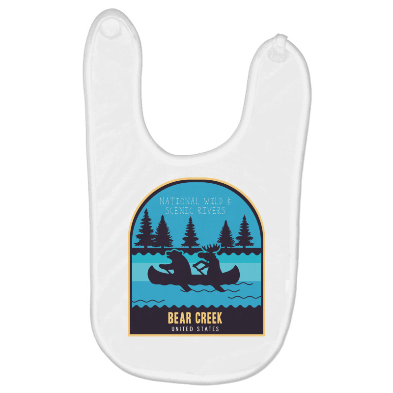 Bear Creek , National River In Usa Baby Bibs by RozakArt | Artistshot