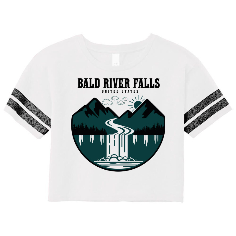 Bald River Falls United States Scorecard Crop Tee by RozakArt | Artistshot