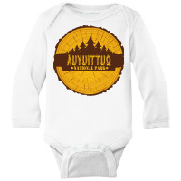 Auyuittug National Park Annual Ring Long Sleeve Baby Bodysuit | Artistshot