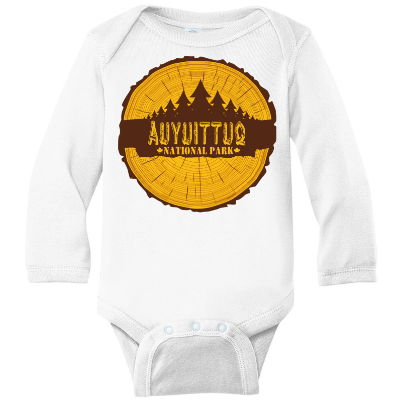 Auyuittug National Park Annual Ring Long Sleeve Baby Bodysuit by RozakArt | Artistshot