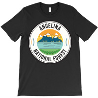 Angelina National Forest Retro Sign T-shirt | Artistshot