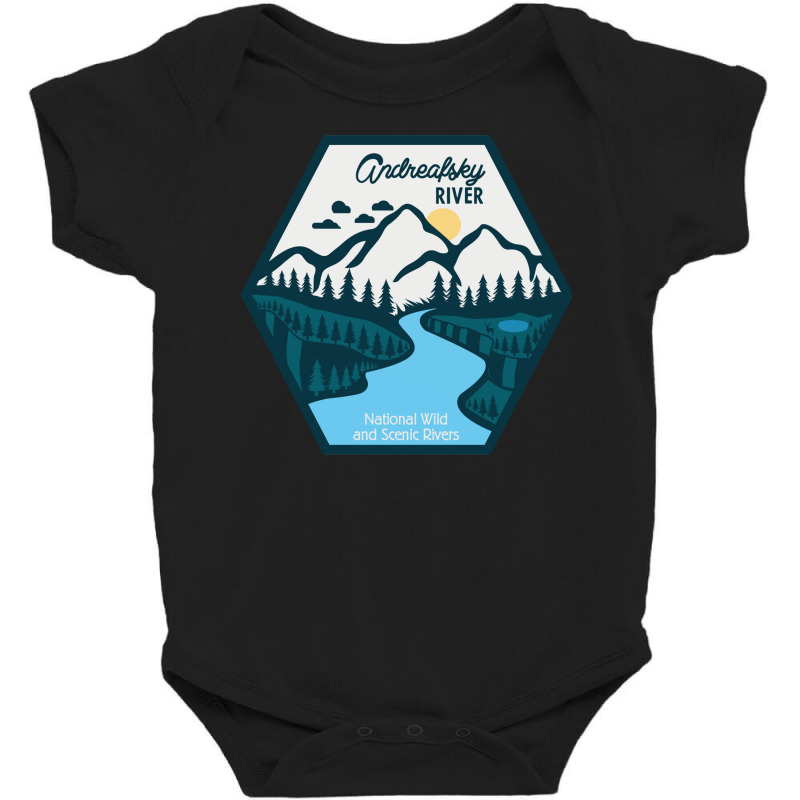 Andreafsky River, National Wild And Scenic River Baby Bodysuit by RozakArt | Artistshot