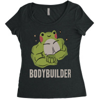 Bodybuilder Frog Women's Triblend Scoop T-shirt | Artistshot