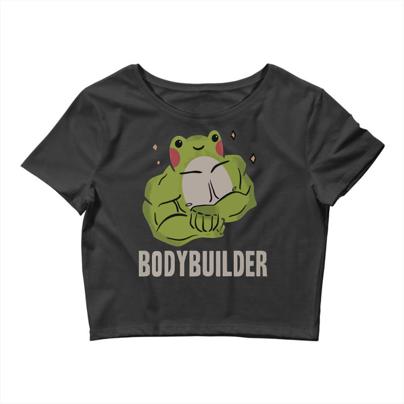 Bodybuilder Frog Crop Top by avitendut | Artistshot