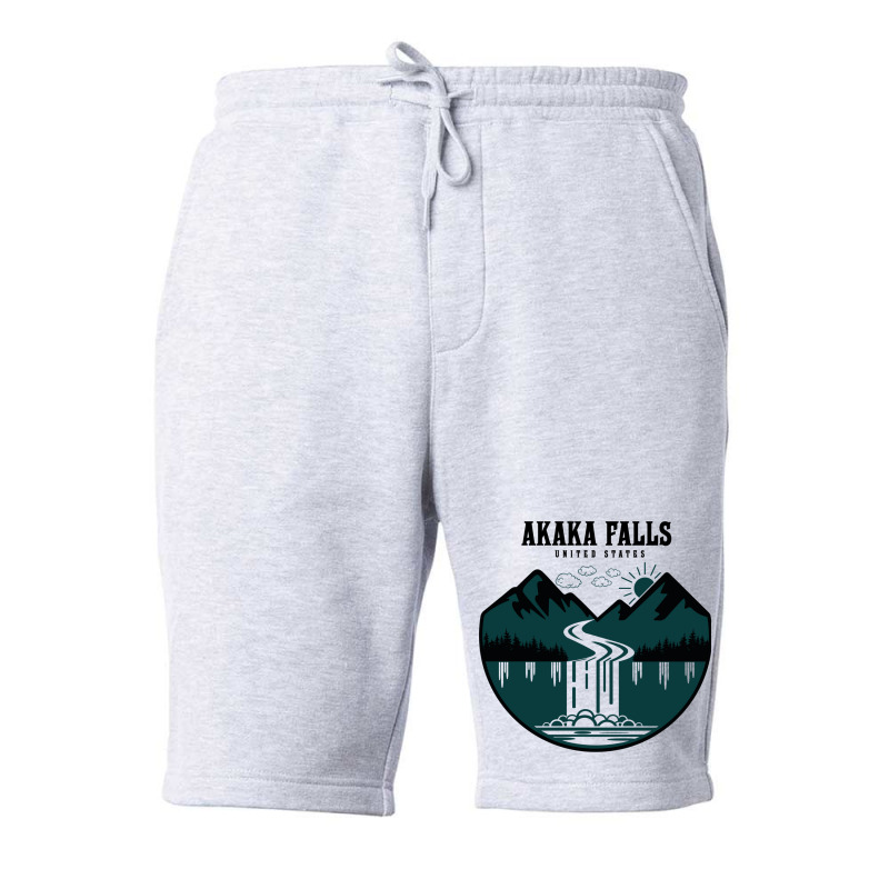 Akaka Falls United States Fleece Short | Artistshot