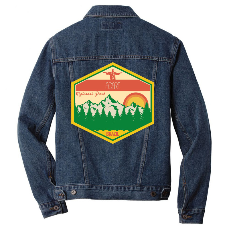 Acari National Park,retro Brazil Men Denim Jacket | Artistshot