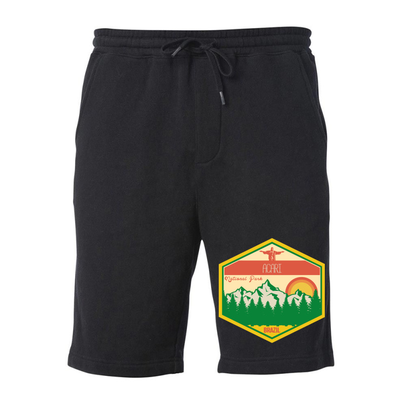 Acari National Park,retro Brazil Fleece Short | Artistshot