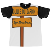 Aiguille Du Jardin, Alps Mountains Sign Graphic T-shirt | Artistshot