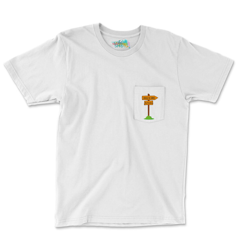 Aiguille Du Jardin, Alps Mountains Sign Pocket T-shirt | Artistshot