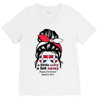 A Lot Sassy Dominican Beach Girl   Playa Fronton V-neck Tee | Artistshot