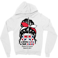 A Lot Sassy Dominican Beach Girl   Playa Fronton Zipper Hoodie | Artistshot