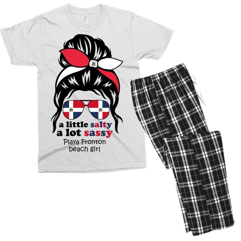 A Lot Sassy Dominican Beach Girl   Playa Fronton Men's T-shirt Pajama Set | Artistshot