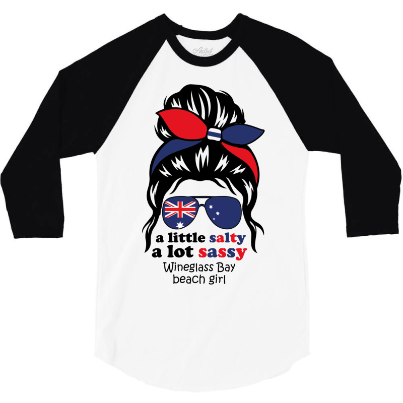 A Lot Sassy Beach Girl  Wineglass Bay Beach,austra 3/4 Sleeve Shirt | Artistshot