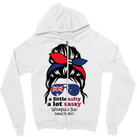 A Lot Sassy Beach Girl  Wineglass Bay Beach,austra Zipper Hoodie | Artistshot