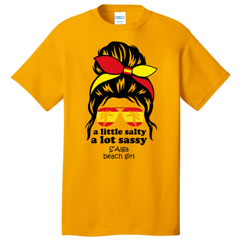 A Lot Sassy Beach Girl  S Alga Beach, Spain Basic T-shirt | Artistshot